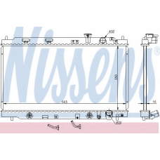 64094 NISSENS Радиатор, охлаждение двигателя