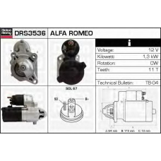 DRS3536 DELCO REMY Стартер