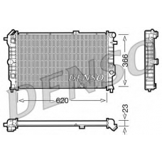 DRM20022 DENSO Радиатор, охлаждение двигателя
