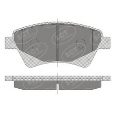 SP 408 SCT Комплект тормозных колодок, дисковый тормоз