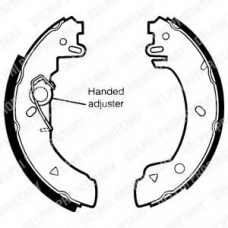 LS1436 DELPHI Комплект тормозных колодок