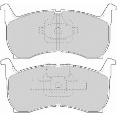 FD896A NECTO Комплект тормозных колодок, дисковый тормоз