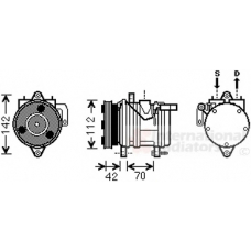 8300K168 VAN WEZEL Компрессор, кондиционер