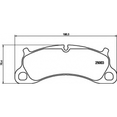 8DB 355 019-731 HELLA Комплект тормозных колодок, дисковый тормоз