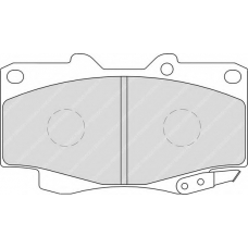 FD7223A NECTO Комплект тормозных колодок, дисковый тормоз