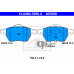13.0460-7050.2 ATE Комплект тормозных колодок, дисковый тормоз