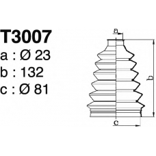 T3007 DEPA Комплект пылника, приводной вал