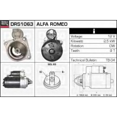 DRS1063 DELCO REMY Стартер