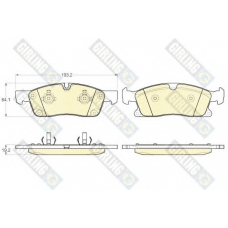 6119552 GIRLING Комплект тормозных колодок, дисковый тормоз