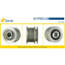 SCP90110.0 SANDO Ременный шкив, генератор