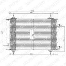 TSP0225549 DELPHI Конденсатор, кондиционер