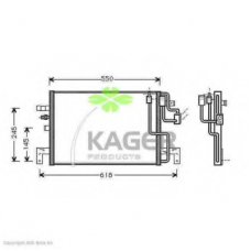 94-5339 KAGER Конденсатор, кондиционер