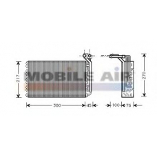 4000V010 VAN WEZEL Испаритель, кондиционер