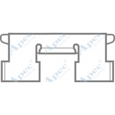 KIT204 APEC Комплектующие, тормозные колодки
