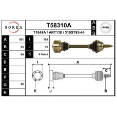 T58310A EAI Приводной вал