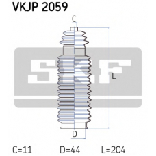 VKJP 2059 SKF Комплект пылника, рулевое управление