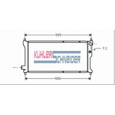 1102201 KUHLER SCHNEIDER Радиатор, охлаждение двигател