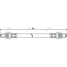 HOS3285 APEC Тормозной шланг