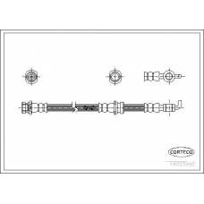 19025992 CORTECO Тормозной шланг
