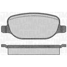 363916060114 MAGNETI MARELLI Комплект тормозных колодок, дисковый тормоз