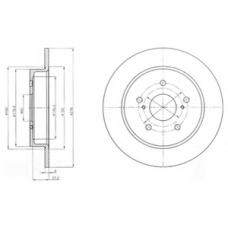 BG4222 DELPHI Тормозной диск