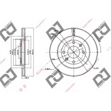 BD1537 DJ PARTS Тормозной диск