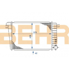 2108227 BEHR Radiator