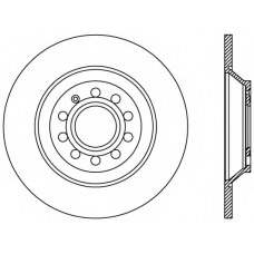 BDR2442.10 OPEN PARTS Тормозной диск