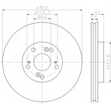 8DD 355 118-701 HELLA Тормозной диск