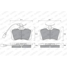 151-1210 WEEN Комплект тормозных колодок, дисковый тормоз