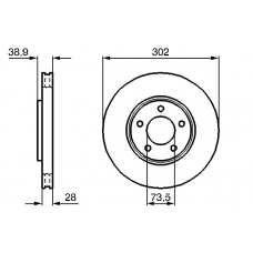 0 986 479 117 BOSCH Тормозной диск