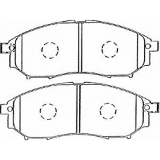 B1N036 AISIN Комплект тормозных колодок, дисковый тормоз