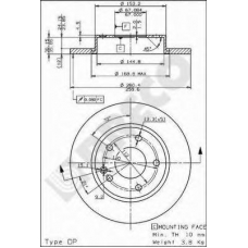 BS 7570 BRECO Тормозной диск