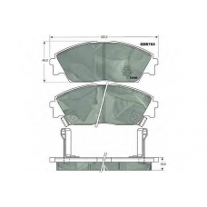 GDB763 TRW Комплект тормозных колодок, дисковый тормоз