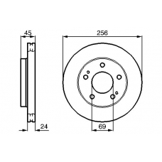 0 986 478 708 BOSCH Тормозной диск