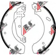8858 ABS Комплект тормозных колодок