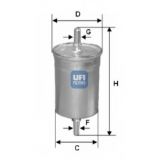 31.842.00 UFI Топливный фильтр