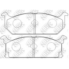 PN9117 NiBK Комплект тормозных колодок, дисковый тормоз
