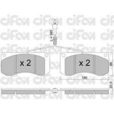 822-272-1 CIFAM Комплект тормозных колодок, дисковый тормоз