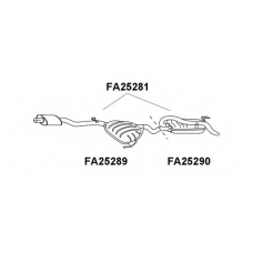 FA25281 VENEPORTE Глушитель выхлопных газов конечный