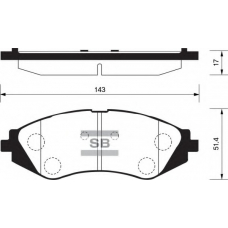 FBP1159 FI.BA Комплект тормозных колодок, дисковый тормоз