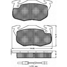 10200 BSF Комплект тормозных колодок, дисковый тормоз