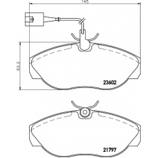 8DB 355 018-891 HELLA PAGID Комплект тормозных колодок, дисковый тормоз