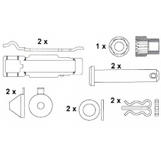 2924405390 JURID Комплект тормозных колодок, дисковый тормоз