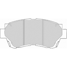 FD6635A NECTO Комплект тормозных колодок, дисковый тормоз