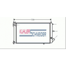 1504401 KUHLER SCHNEIDER Радиатор, охлаждение двигател