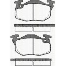 8110 28006 TRISCAN Комплект тормозных колодок, дисковый тормоз