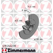 470.2442.00 ZIMMERMANN Тормозной диск