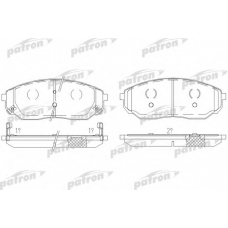 PBP1735 PATRON Комплект тормозных колодок, дисковый тормоз