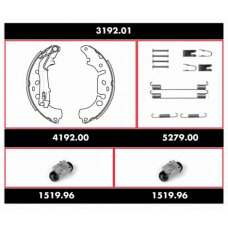 3192.01 WOKING Комплект тормозов, барабанный тормозной механизм